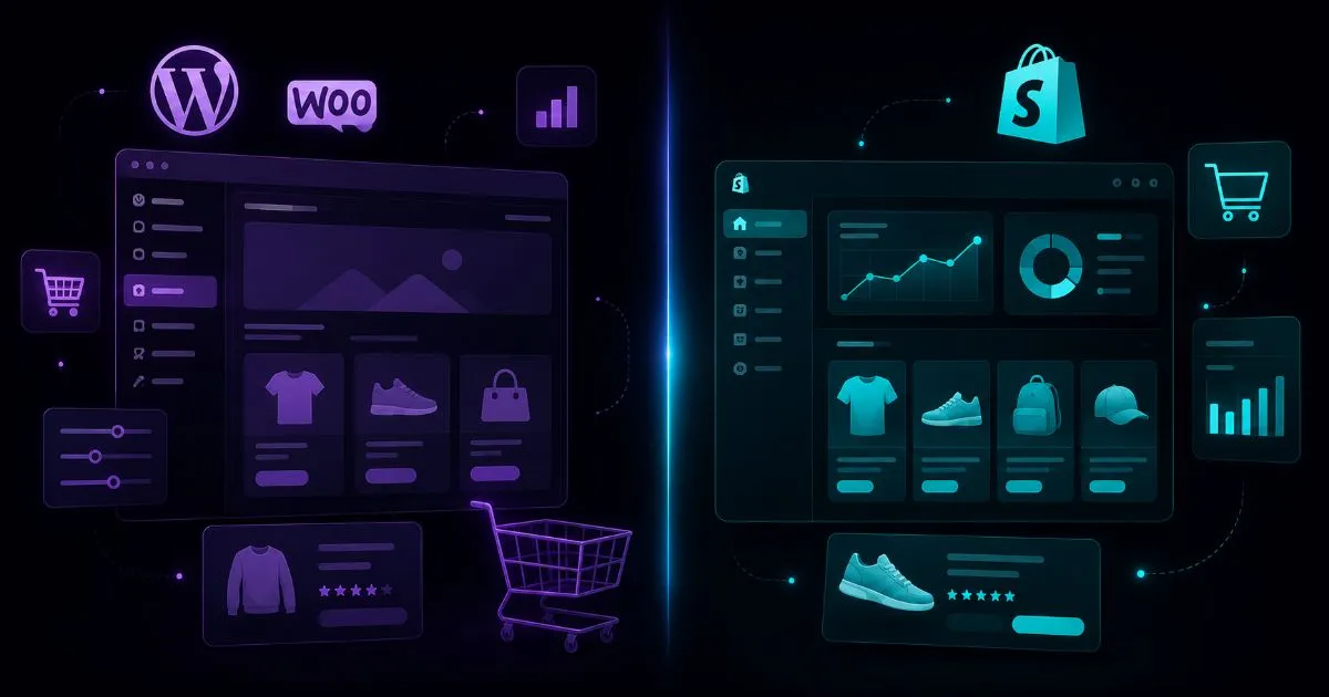 Confronto WooCommerce vs Shopify: quale piattaforma ecommerce scegliere nel 2026