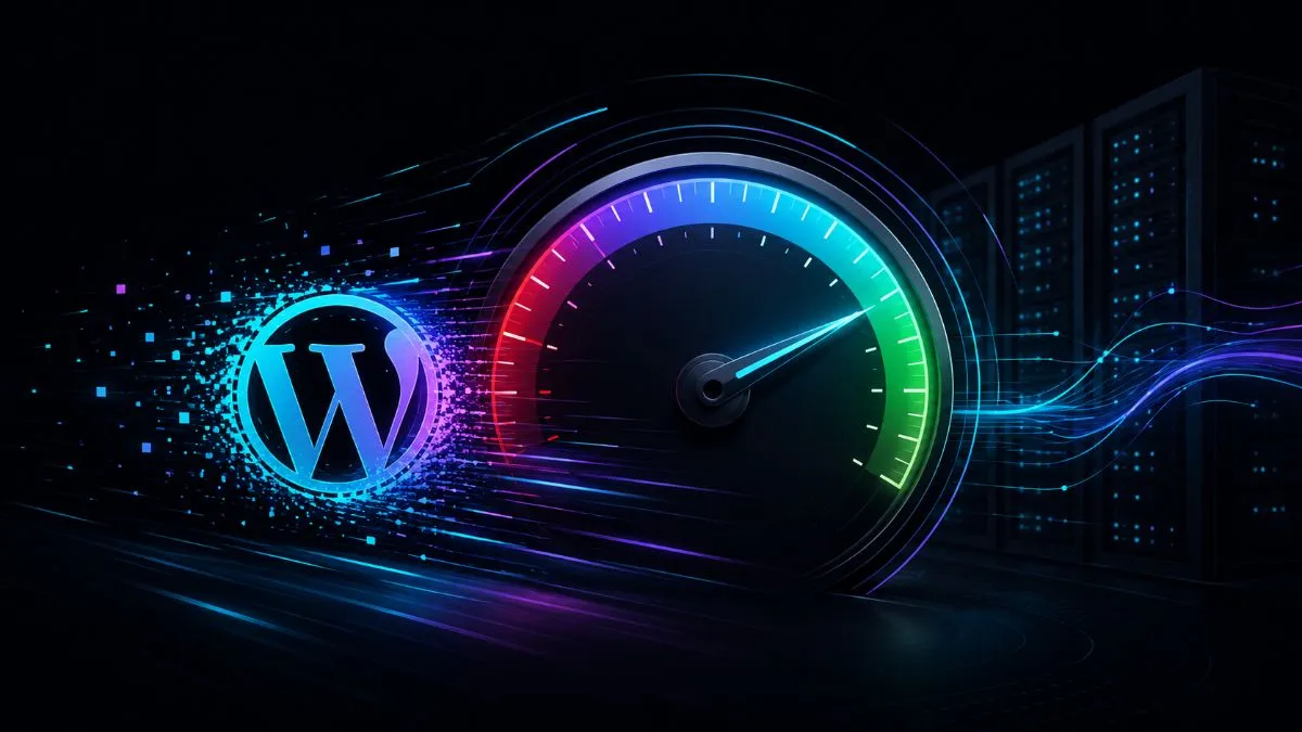 Ottimizzazione velocità WordPress — dashboard PageSpeed con punteggio 95